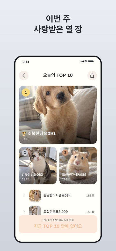 이번 주 사랑받은 열 장